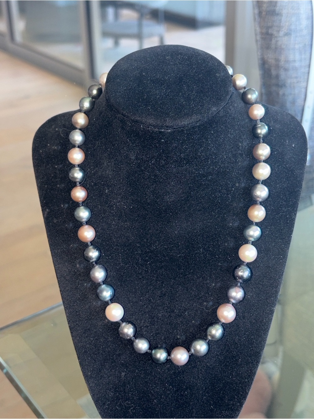 Tahitian Pearl Strand Necklace 18” bought in Bali.